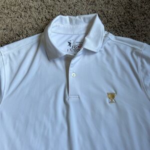 F&G Tech Golf Polo Shirt Medium Presidents Cup USA Flag Ryder